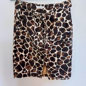 *HOST PICK* Calvin Klein Giraffe Print Linen Skirt